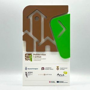 Tombstone o Trofeo personalizado POBLES VIUS I ACTIUS | Diputació Tarragona