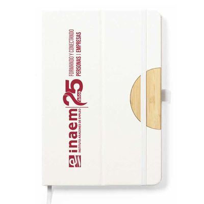 libreta con cartones de leche reciclados personalizada | INAEM 25 AÑOS