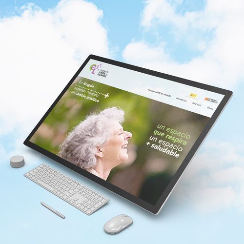 diseño web Espacio Libre de Humos, Dirección Salud Pública Gobierno de Aragón